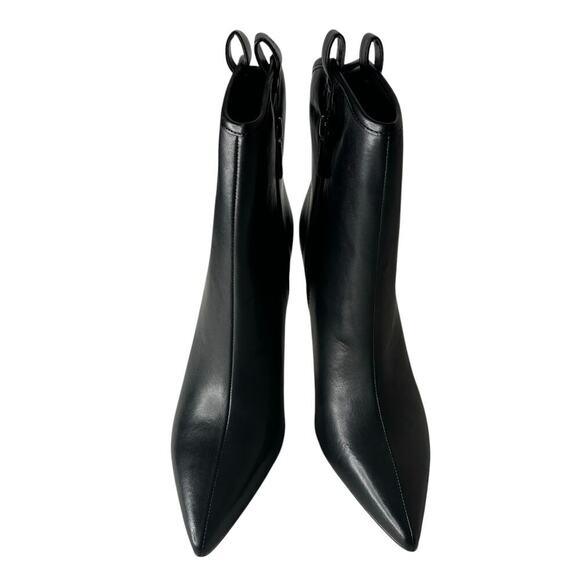 Karl Lagerfeld Paris Clea Leather Embellished Ankle Boots Black Size 6 - Picture 4 of 7